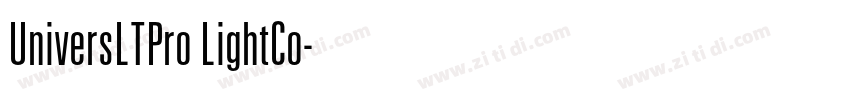 UniversLTPro LightCo字体转换